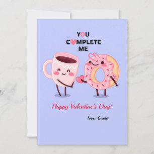Je vult me Valentijnsdag-kaart in Feestdagenkaart
