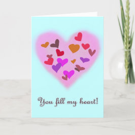 Je vult mijn hart feestdagen kaart