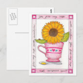 Je vult mijn kopje Inspirerende Briefkaart (Voorkant / Achterkant)