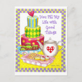 Je vult mijn leven Inspirerend Briefkaart (Voorkant)