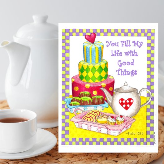 Je vult mijn leven Inspirerend Briefkaart