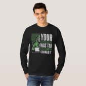 Je wachtwoord was te kort Black Hat Ethical Hack T-shirt (Voorkant volledig)