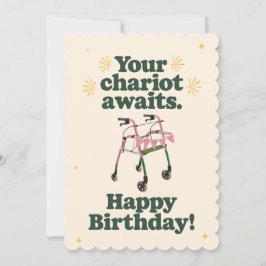 Je wagen wacht op een grappige verjaardag kaart