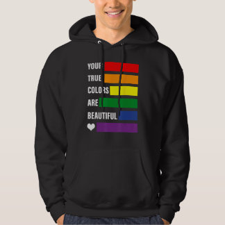 Je ware kleuren zijn prachtig pride maand lgbtq hoodie