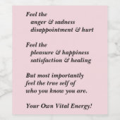 Je ware Zelf Wijn Etiket (Enkel label)