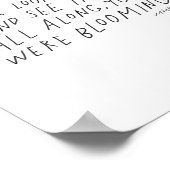 Je was altijd al aan het bloeien - inspirerend pri poster (Hoek)