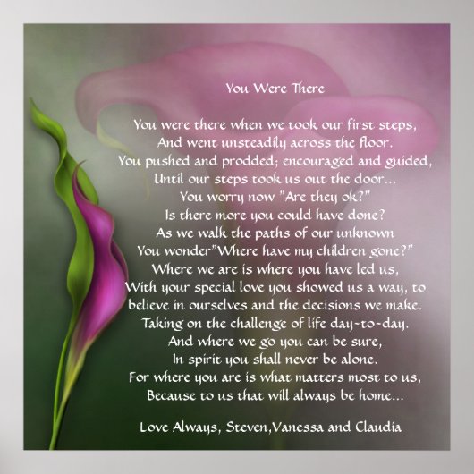 Je was er poster (Voorkant)