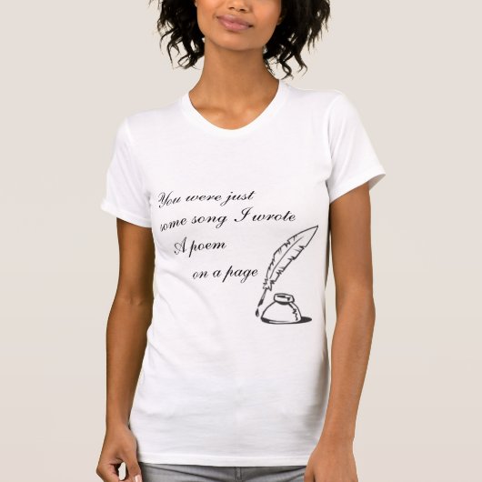 Je was gewoon een Song Women's shirt (Voorkant)