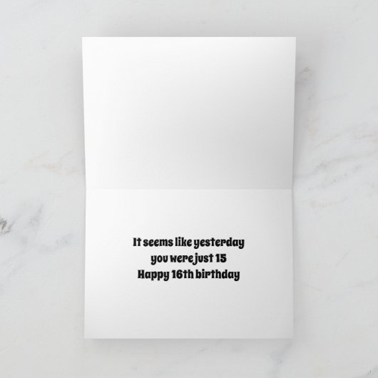 JE WAS MAAR 15 GISTEREN EN ZEGT HORSE KAART (Binnen)