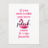 Je was Roze - Briefkaart (Voorkant)