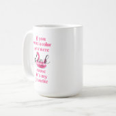 Je was roze - koffiemok (Voorkant links)