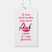 Je was Roze - Label Cadeaulabel (Voorkant)