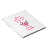 Je was roze. Notitieblok (Schuin)