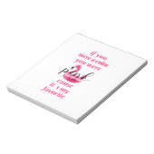 Je was roze. Notitieblok (Linkerzijde)