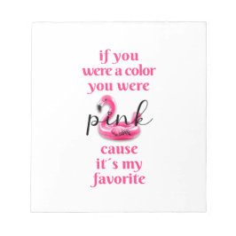 Je was roze. Notitieblok