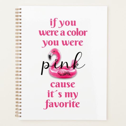 Je was roze - planner (Voorkant)