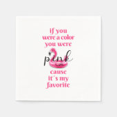 Je was roze - servet (Voorkant)