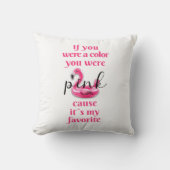 Je was Roze - Sierkussen (Voorkant)