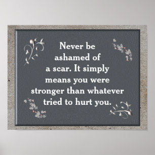 Je was sterker - kunstmatig poster