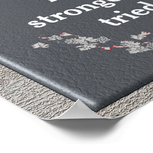 Je was sterker - kunstposter poster (Hoek)