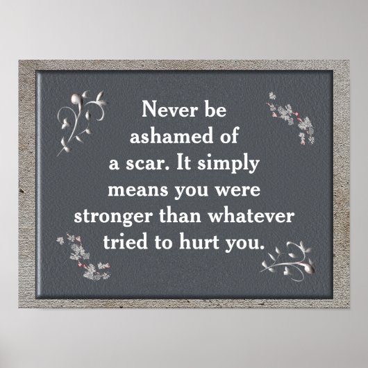 Je was sterker - kunstposter poster (Voorkant)