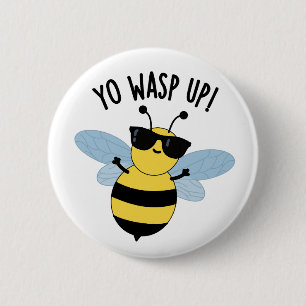 Je wast grappige bug woordspeling op ronde button 5,7 cm