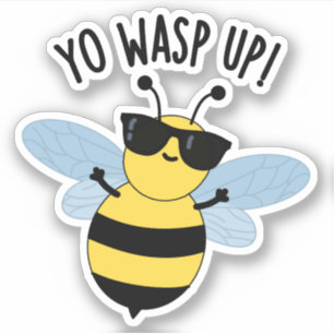 Je wast grappige bug woordspeling op sticker