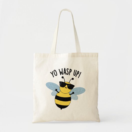 Je wast grappige bug woordspeling op tote bag (Voorkant)