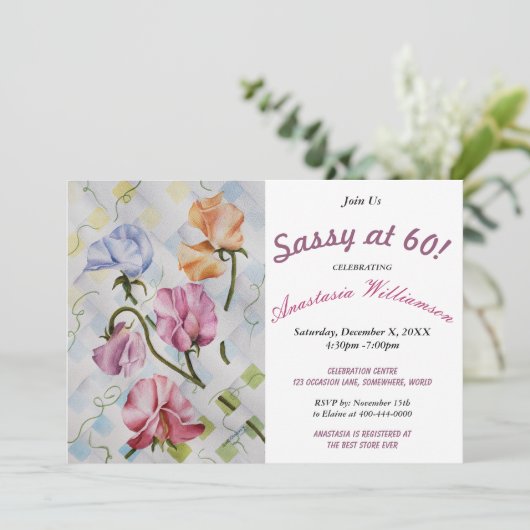 JE 'WAT'? UITNODIGING VOOR FEESTJES (Staand voorkant)