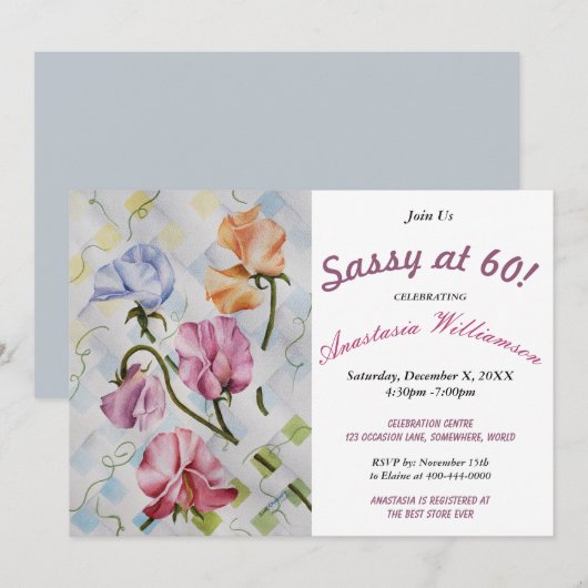 JE 'WAT'? UITNODIGING VOOR FEESTJES (Voorkant / Achterkant)