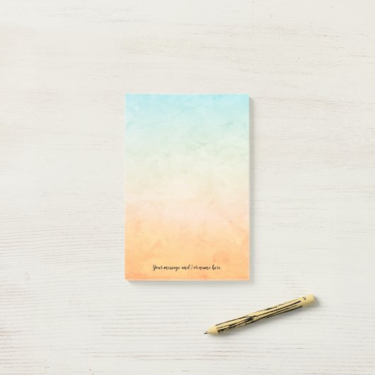 Je Waterverf van berichten Post-it® Notes (Op bureau)