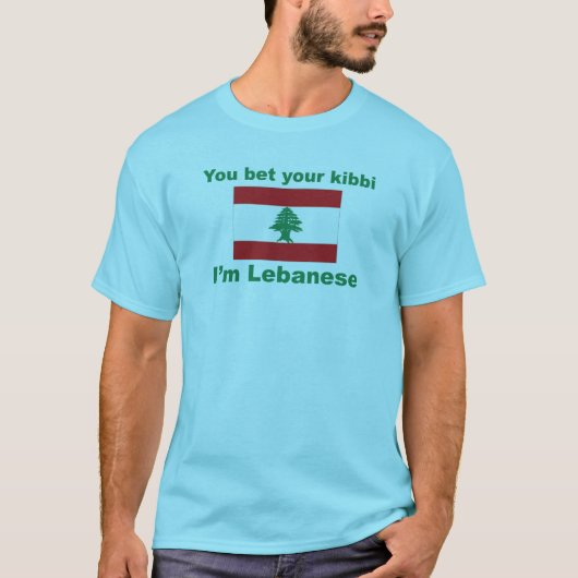 Je wed dat je kibbi ik Libanees ben T-shirt (Voorkant)