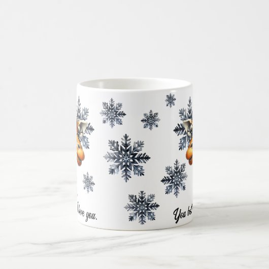 Je wed giraffe ik hou van je kerst Mok (Center)