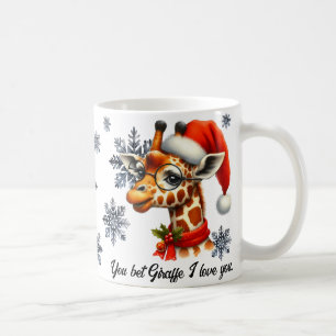 Je wed giraffe ik hou van je kerst Mok
