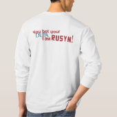 Je wed op je dupa dat ik Rusyn ben T-shirt (Achterkant)