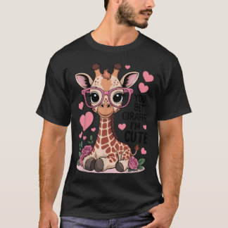 Je wedden giraffe I39M schattig grappige dierliefh T-shirt