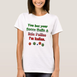 Je weddenschap met je Bocce Balls en Little Pallin T-shirt