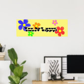 Je wedt op je mooie Bippy Poster (Thuiskantoor)