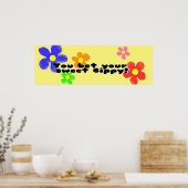 Je wedt op je mooie Bippy Poster (Keuken)