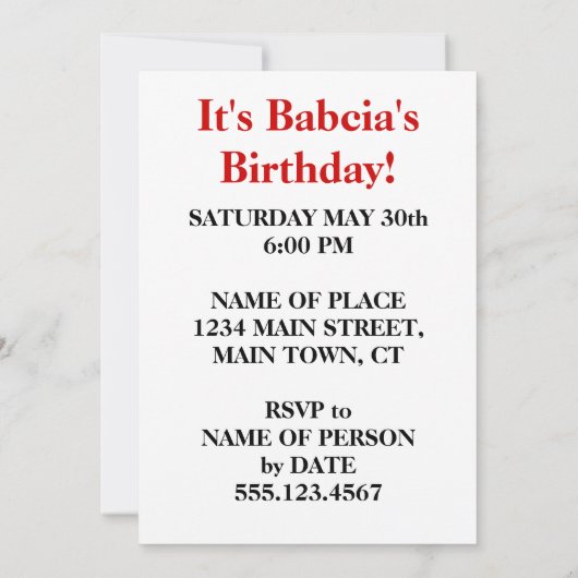 Je wedt op je Pierogi, het is tijd om een feestje  Kaart (Achterkant)