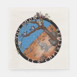 Je weet dat het Kerstmis is - Aussie outback serve Servet