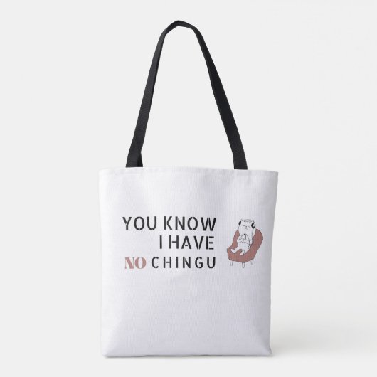 Je weet dat ik geen Chingu Canvas tas heb. (Achterkant)