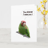 Je weet dat ik je mis. kaart (Gele Bloem)