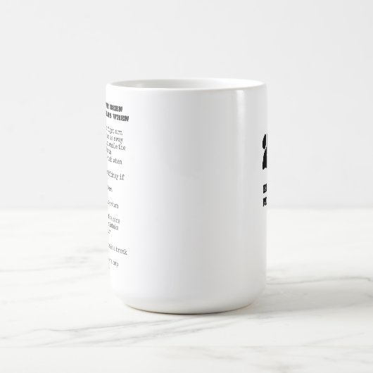 Je weet dat je (al jaren) getrouwd bent als ... koffiemok (Center)