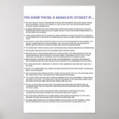 Je weet dat je een Afstuderen student bent als... Poster (Voorkant)