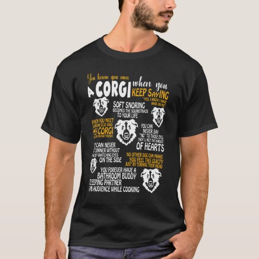 Je Weet Dat Je Een Corgi Hebt Als T-shirt (Voorkant)