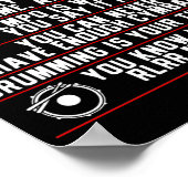 Je weet dat je een drummer bent als drummer muzika poster (Hoek)