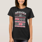 Je weet dat je een drummer bent t-shirt (Voorkant)