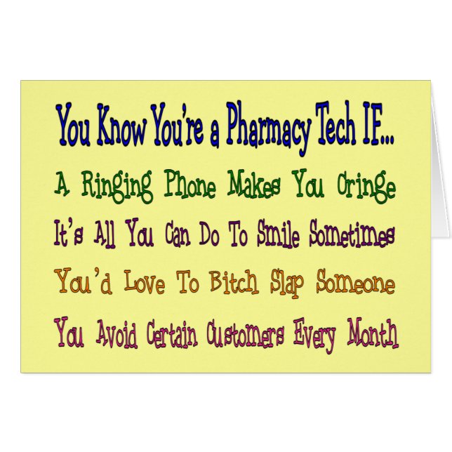 Je weet dat je een FARMACY TECH bent als... (Voorkant Horizontaal)