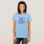 Je weet dat je een gymnast bent als.. t-shirt (Voorkant volledig)